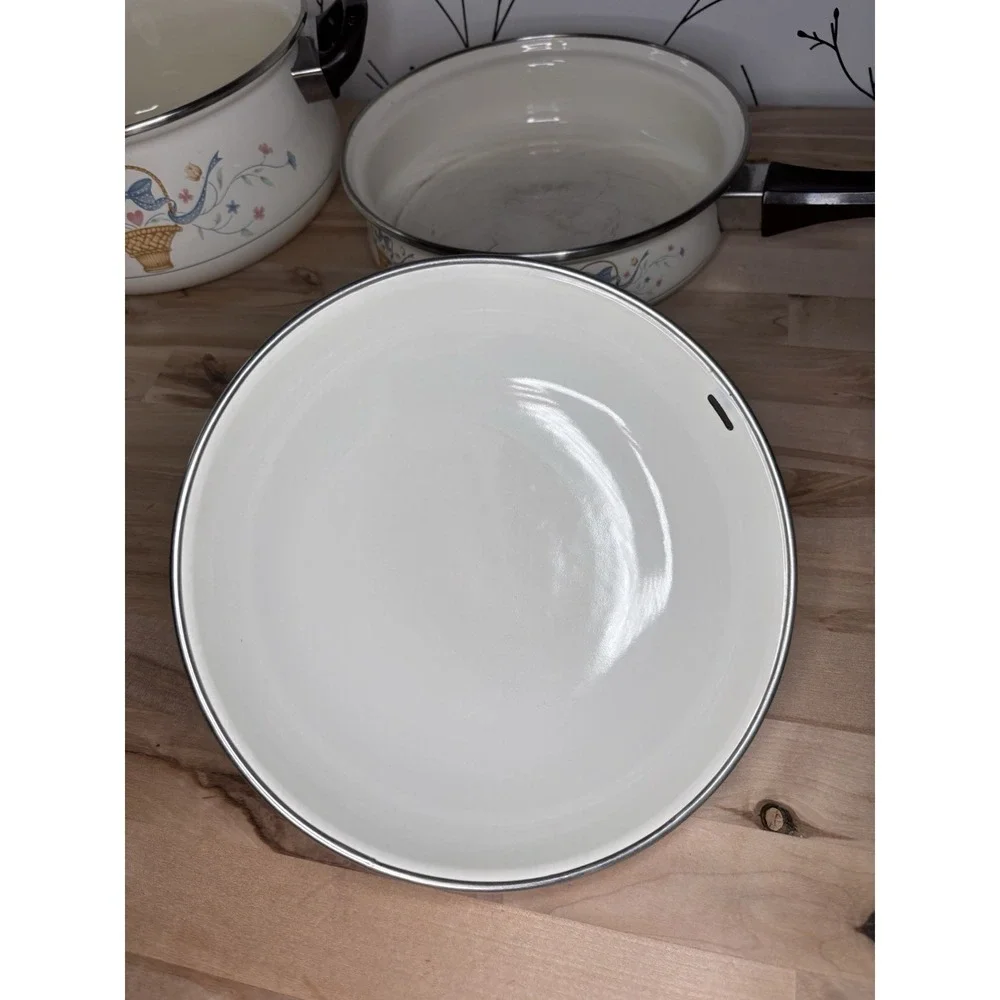 VTG Enamel Floral 8.75